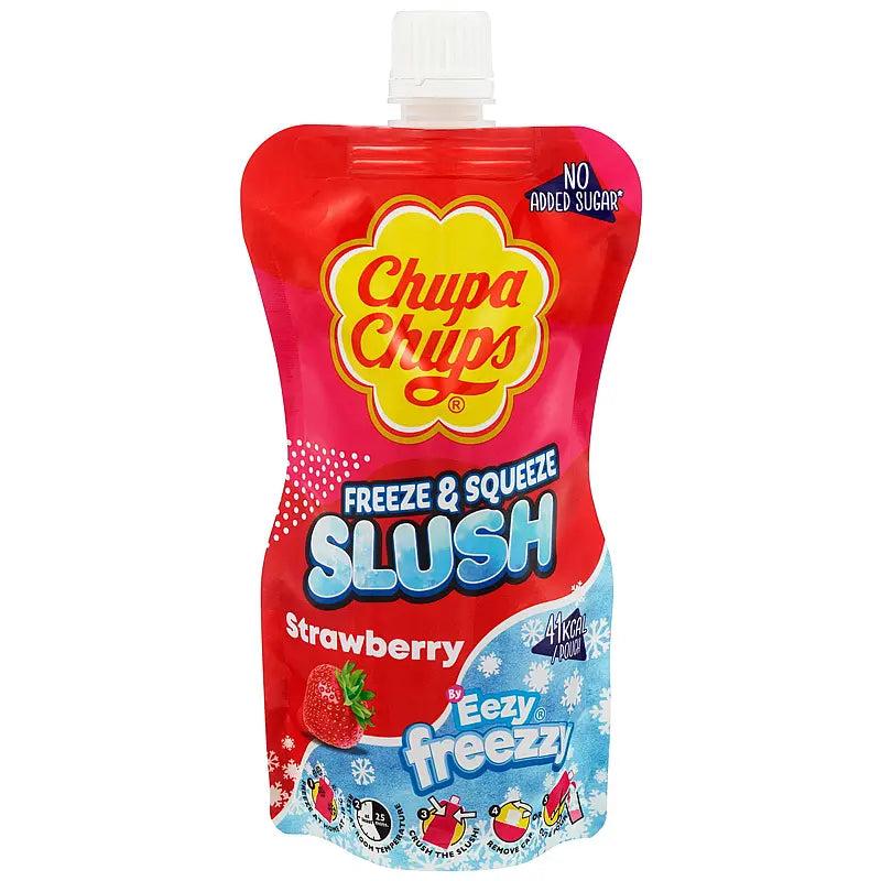 Chupa Chups Strawberry Slush Pouches 250ml