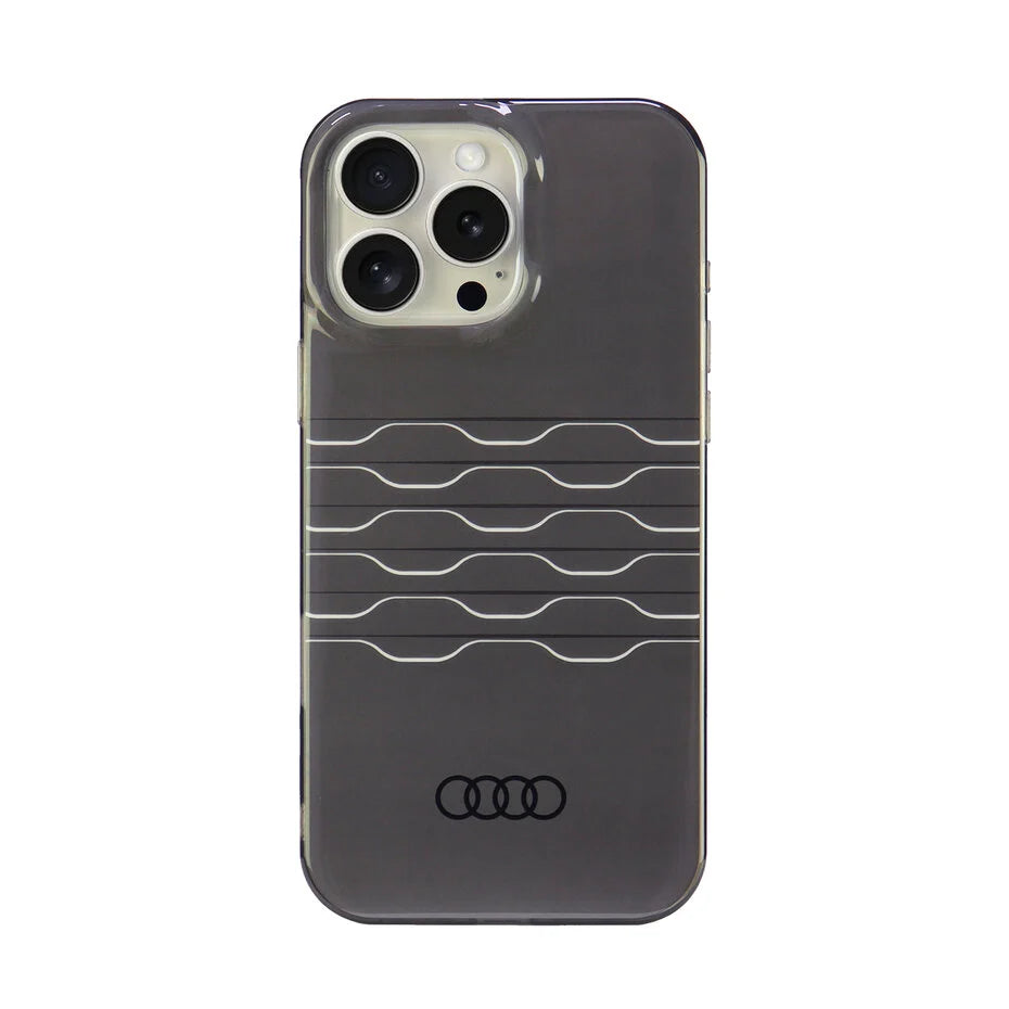 Audi iPhone 16 Pro Max Achterkant backcover hoesje IML A6 Zwart