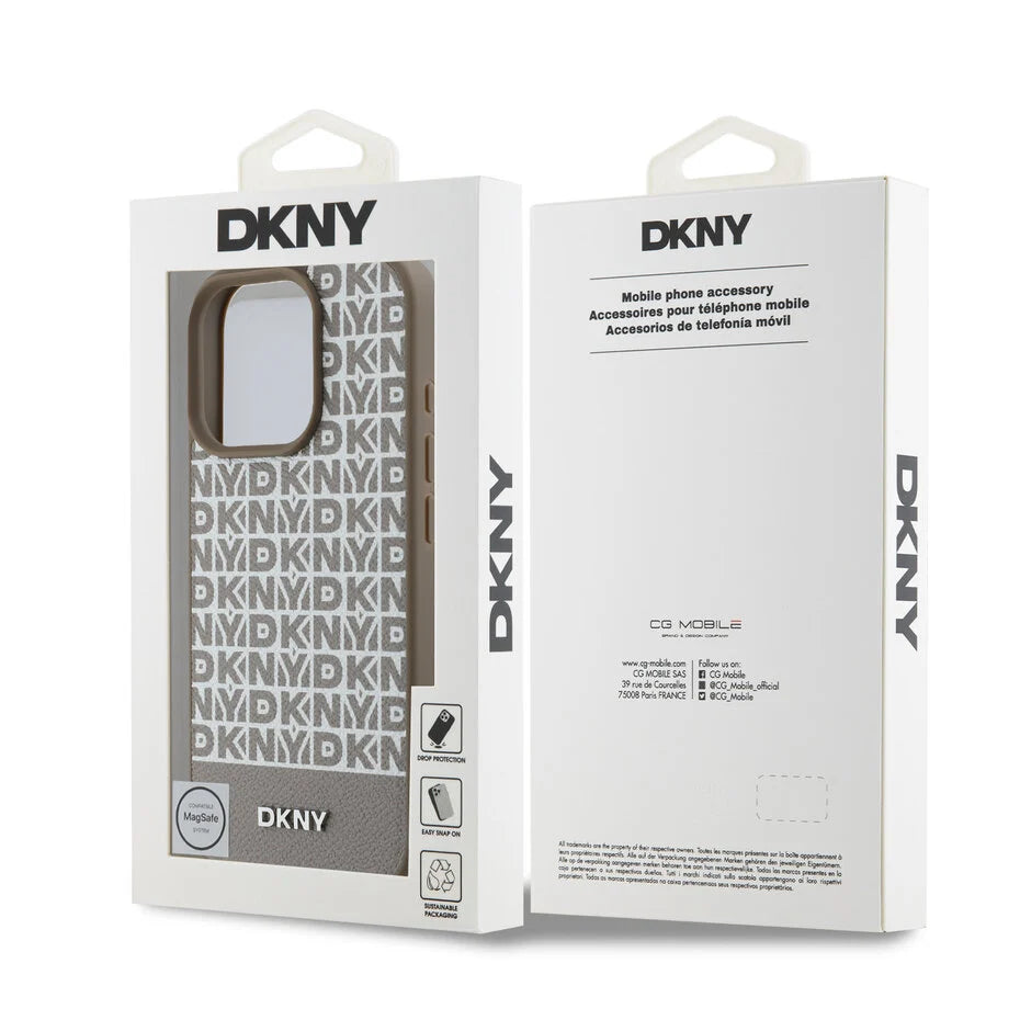 DKNY iPhone 16 Pro Max Bottom Stripes MagSafe Hoesje Backcover