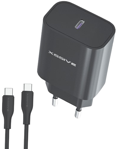 Oplader 25W PD3.0 Super Fast Charger Adapter en USB-C naar USB-C kabel